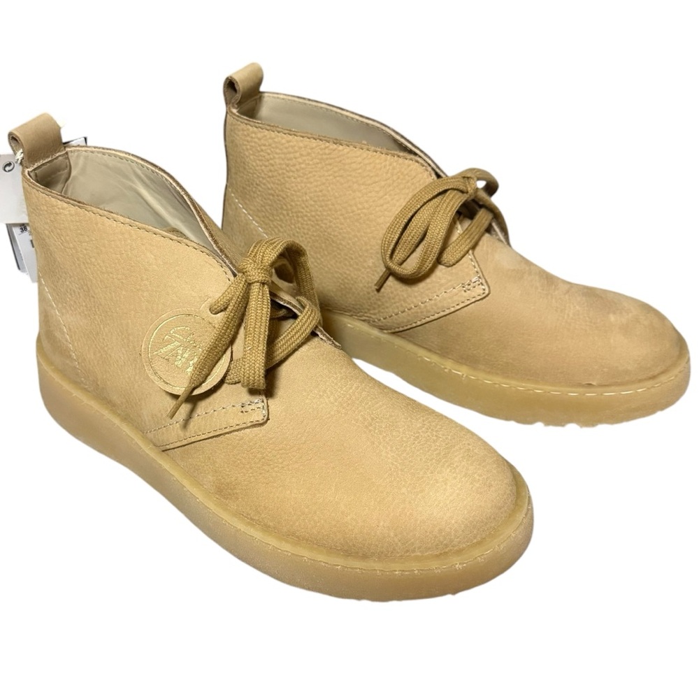 Clark’s x Zara Collaboration Tan Real Leather Ankle Boot Size 38 - Picture 4 of 14